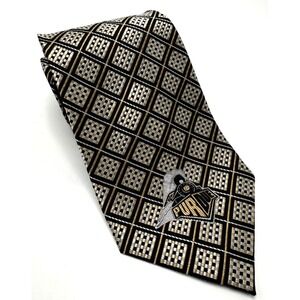 Purdue Boilermakers Team Neck Tie Eagles Wings Silk Woven NCAA